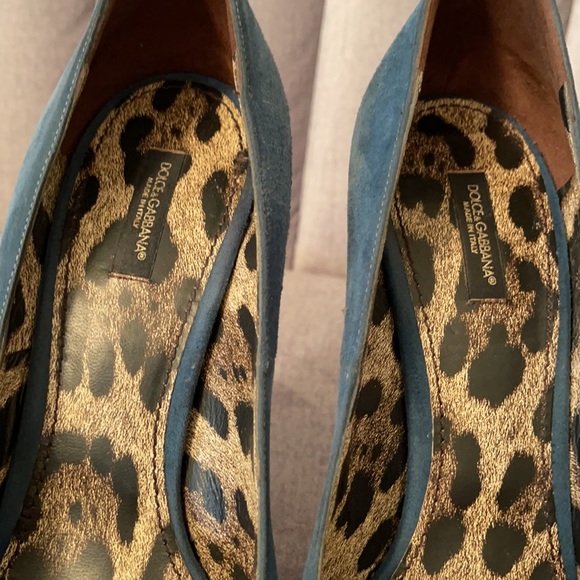 DOLCE & GABBANA Authentic heels pumps blue 39 us 9 - Picture 8 of 11